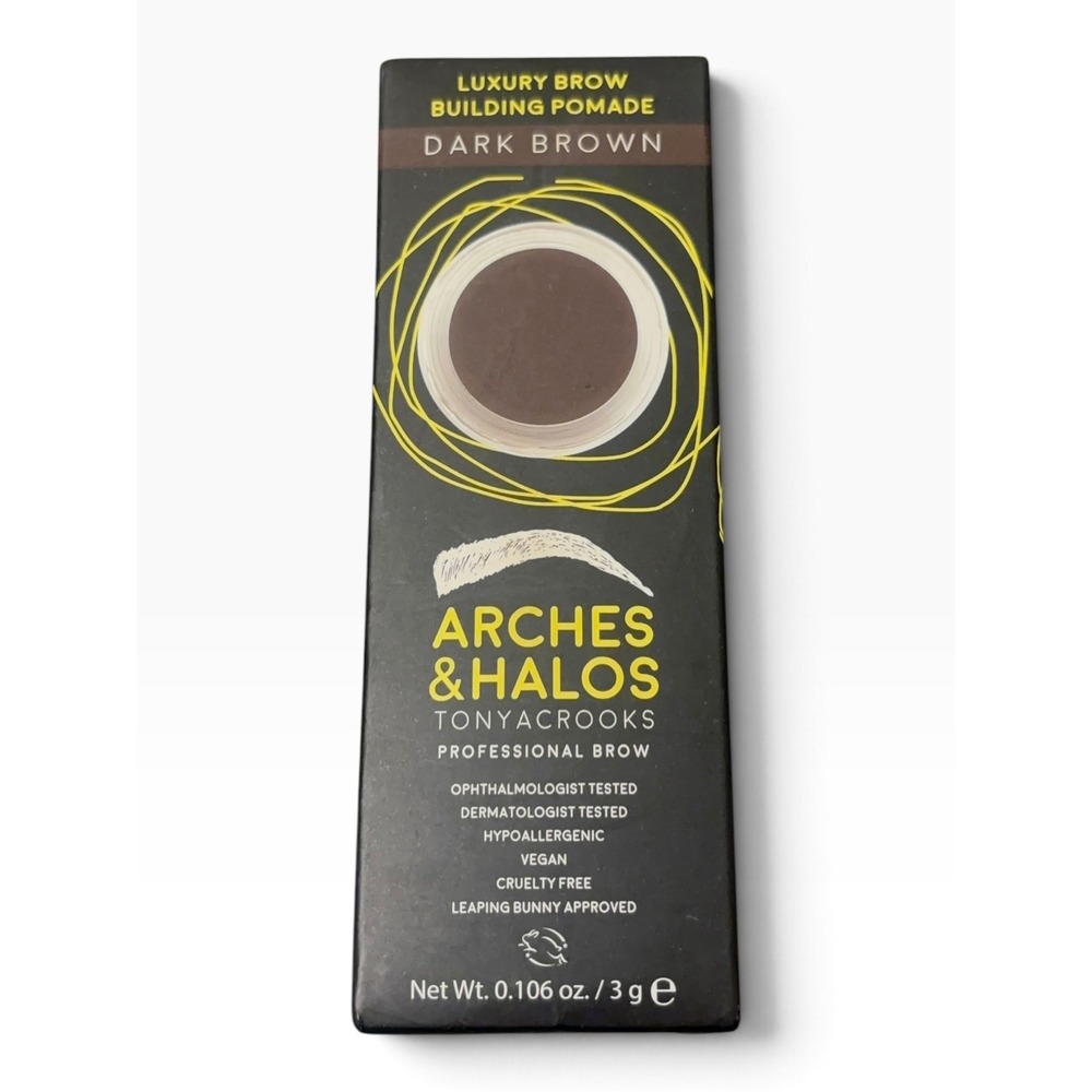 Arches & Halos Tonya Crooks Luxury Brow Building Pomade Dark Brown 0.106oz 3g